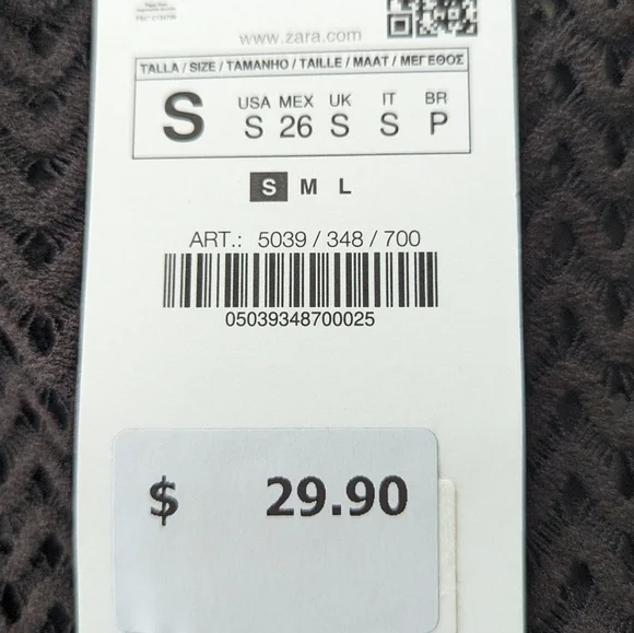 NWT zara open back perforated bodysuit - Picture 7 of 8